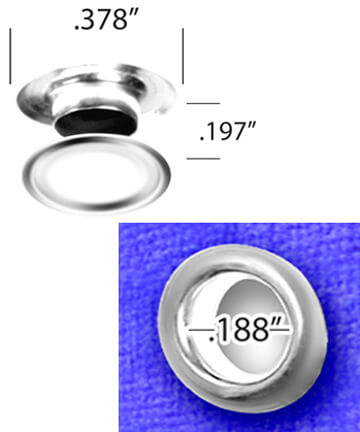 0.188" (3/16") grommets & washers